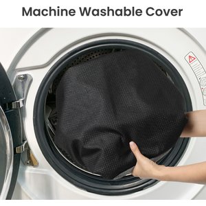 PawsPik Indoor Electric Heated Cat & Small Dog Bed, Sherpa Lined, Charcoal & Ivory, Small