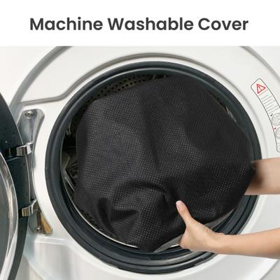 Show full view: PawsPik Indoor Electric Heated Cat & Small Dog Bed, Sherpa Lined, Charcoal & Ivory, Small slide 8 of 11