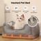 Show in main carousel: PawsPik Indoor Electric Heated Cat & Small Dog Bed, Sherpa Lined, Charcoal & Ivory, Small slide 2 of 11
