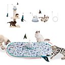PawsPik Interactive 4-in-1 Laser & Hide & Seek Rechargeable Automatic Cat Exercise Toy