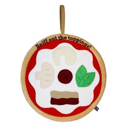 PawsPik Pizza Hide & Seek Plush Dog Toy, Yellow