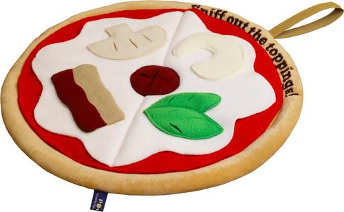 Show full view: PawsPik Pizza Hide & Seek Plush Dog Toy, Yellow slide 8 of 9