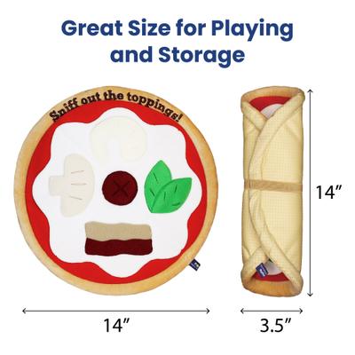 Show full view: PawsPik Pizza Hide & Seek Plush Dog Toy, Yellow slide 7 of 9