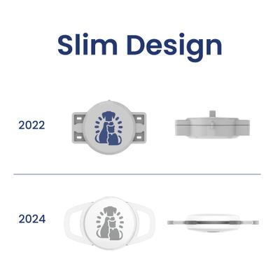 Show full view: PawsPik PortionPro Rx Feeder with Silicone Loops Silicone RFID Dog & Cat ID Tag, White slide 6 of 8