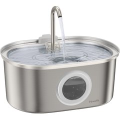 PawsPik SS-01 Stainless Steel Cat Fountain, 108.2-oz