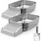 Show in main carousel: PawsPik Stainless Steel Cat Litter Box with Steps & Metal Scooper, X-Large, 2 pack slide 1 of 9