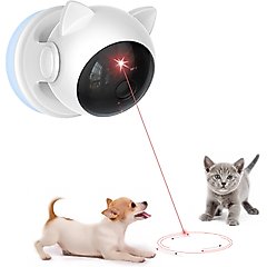PawsPik Suction Cup Cat Laser Toy, White