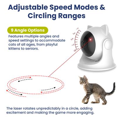 Show full view: PawsPik Suction Cup Cat Laser Toy, White slide 4 of 11