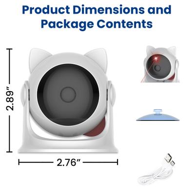 Show full view: PawsPik Suction Cup Cat Laser Toy, White slide 7 of 11