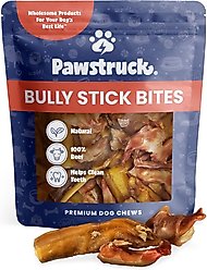 Pawstruck Bully Stick Bites Dog Treats, 1-lb bag