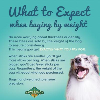 Show full view: Pawstruck Bully Stick Bites Dog Treats, 1-lb bag slide 5 of 7