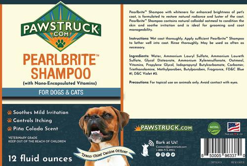 Show full view: Pawstruck Pearlbrite Dog & Cat Shampoo, 12-oz bottle slide 3 of 5