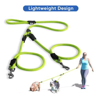 Show full view: Pawtitas 2 Dog Reflective Rope Dog Leash, Green, Large slide 5 of 8