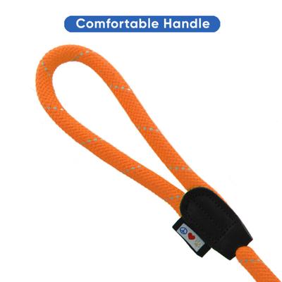 Show full view: Pawtitas 2 Dog Reflective Rope Dog Leash, Orange, Large slide 6 of 8