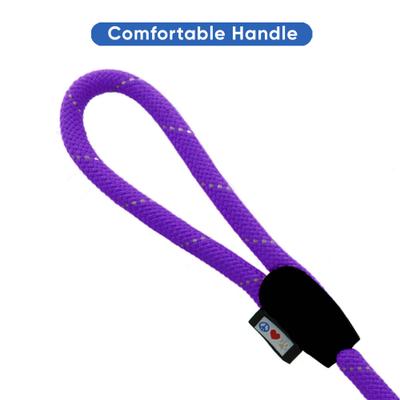 Show full view: Pawtitas 2 Dog Reflective Rope Dog Leash, Purple, Large slide 6 of 8