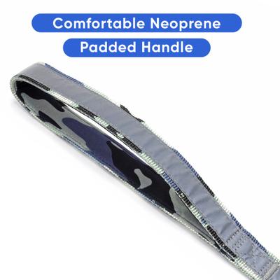 Show full view: Pawtitas Camouflage Nylon Reflective Padded Dog Leash, Grey Camo, Medium/Large: 6-ft long, 1-in wide slide 5 of 12