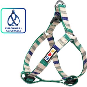 Pawtitas Dog Harness, Grey / Blue / Green, X-Small