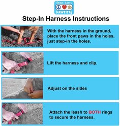 Pawtitas Dog Harness, Teal / Pink /Purple, Small slide 2 of 7