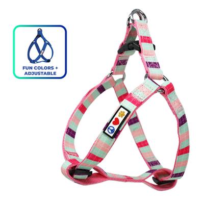 Show full view: Pawtitas Dog Harness, Teal / Pink /Purple, X-Small slide 1 of 8