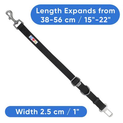 Show full view: Pawtitas Dog Seat Belt, Black, Large slide 4 of 8