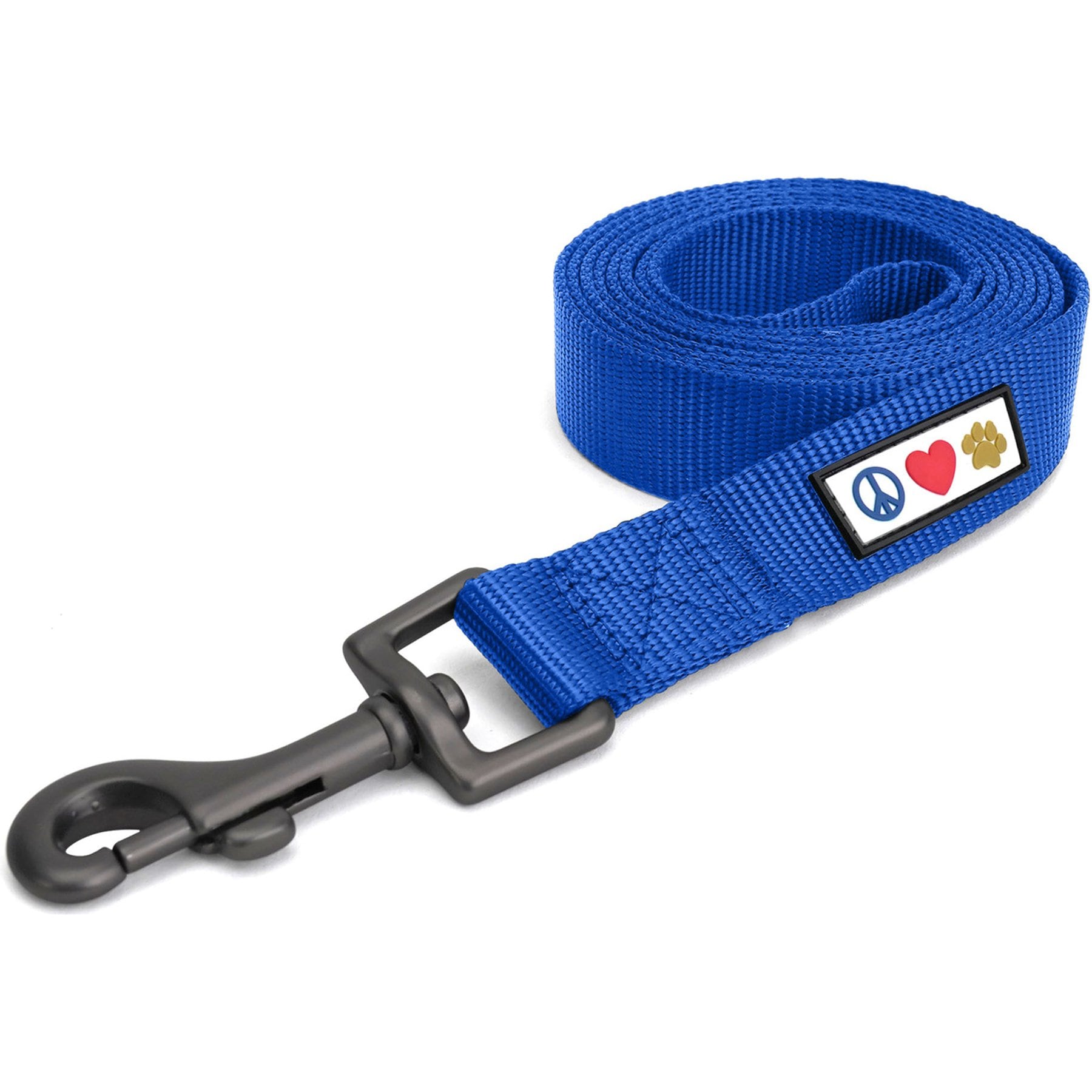 Pawtitas Durable Nylon Standard Dog Leash with Comfortable Handle, Blue, XX-Small: 6-ft long, 3/8-in wide