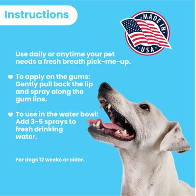 Show full view: Pawtitas Fresh Mint Flavor Dog Dental Water Additive, 2-fl oz bottle slide 4 of 11