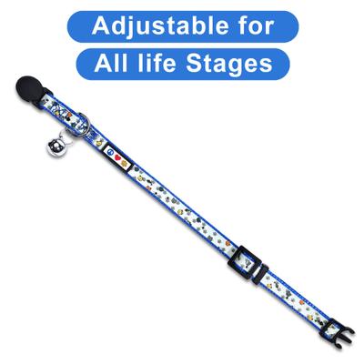 Show full view: Pawtitas Glow in the Dark Nylon Breakaway Cat Collar with Bell, Blue, 7 to 11-in neck, 3/8-in wide slide 5 of 10