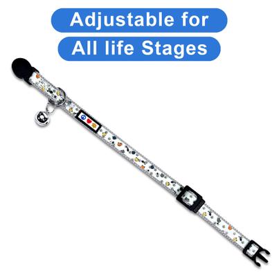 Show full view: Pawtitas Glow in the Dark Nylon Breakaway Cat Collar with Bell, Grey, 7 to 11-in neck, 3/8-in wide slide 5 of 10