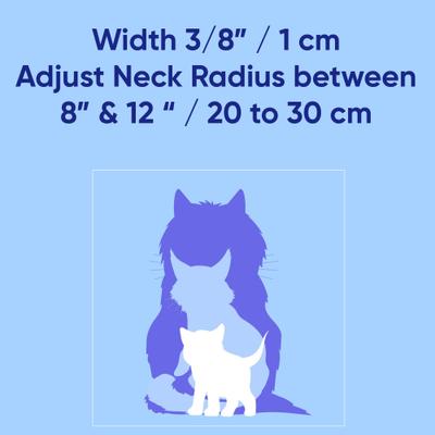 Show full view: Pawtitas Glow in the Dark Nylon Breakaway Cat Collar with Bell, Purple, 7 to 11-in neck, 3/8-in wide slide 6 of 10