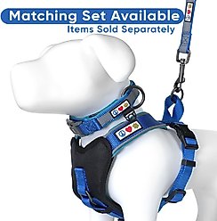 Pawtitas Nylon Reflective Back Clip Dog Harness, Blue, Small: 16 to 20-in chest slide 2 of 9