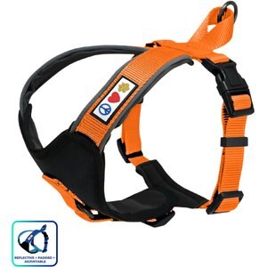 Pawtitas Nylon Reflective Back Clip Dog Harness, Orange, Large/X-Large: 27 to 33-in chest