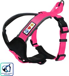 Pawtitas Nylon Reflective Back Clip Dog Harness, Pink, Large/X-Large: 27 to 33-in chest