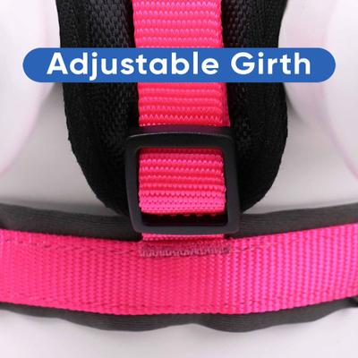 Show full view: Pawtitas Nylon Reflective Back Clip Dog Harness, Pink, Large/X-Large: 27 to 33-in chest slide 8 of 14