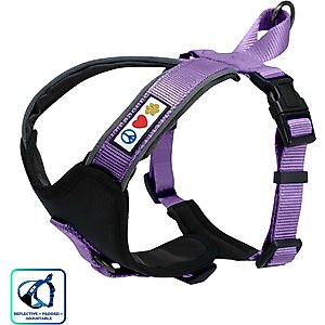 Pawtitas Nylon Reflective Back Clip Dog Harness, Purple Orchid, Small: 18 to 22-in chest