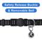 Show in main carousel: Pawtitas Nylon Reflective Breakaway Cat Collar with Bell, Black, 7 to 11-in neck, 3/8-in wide slide 7 of 11