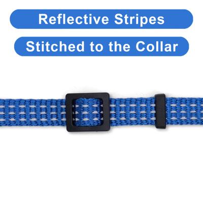 Show full view: Pawtitas Nylon Reflective Breakaway Cat Collar with Bell, Blue, 7 to 11-in neck, 3/8-in wide slide 4 of 10