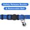 Show in main carousel: Pawtitas Nylon Reflective Breakaway Cat Collar with Bell, Blue, 7 to 11-in neck, 3/8-in wide slide 6 of 10