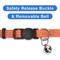 Show in main carousel: Pawtitas Nylon Reflective Breakaway Cat Collar with Bell, Orange, 7 to 11-in neck, 3/8-in wide slide 6 of 10