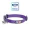 Show in main carousel: Pawtitas Nylon Reflective Breakaway Cat Collar with Bell, Purple, 7 to 11-in neck, 3/8-in wide slide 1 of 10
