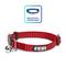Show in main carousel: Pawtitas Nylon Reflective Breakaway Cat Collar with Bell, Red, 7 to 11-in neck, 3/8-in wide slide 1 of 10