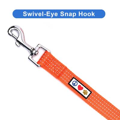 Show full view: Pawtitas Nylon Reflective Dog Leash, Orange, Medium/Large: 6-ft long, 1-in wide slide 5 of 10