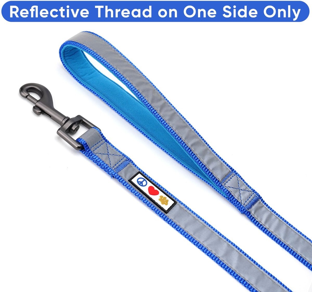 Pawtitas Nylon Reflective Padded Dog Leash