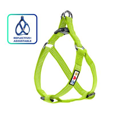Show full view: Pawtitas Nylon Reflective Step In Back Clip Dog Harness, Green, X-Small: 11 to 15-in chest slide 1 of 11