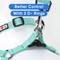 Show in main carousel: Pawtitas Nylon Reflective Step In Back Clip Dog Harness, Teal, Medium: 20 to 28-in chest slide 6 of 11