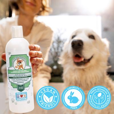 Show full view: Pawtitas Organic Eucalyptus & Spearmint Oatmeal Dog Shampoo & Conditioner, 16-fl oz bottle slide 9 of 10