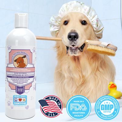 Show full view: Pawtitas Organic Lavender & Chamomile Oatmeal Dog Shampoo & Conditioner, 16-fl oz bottle slide 2 of 10