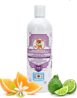 Show full view: Pawtitas Organic Orange Blossom & Bergamot Oatmeal Dog Shampoo & Conditioner, 16-fl oz bottle slide 1 of 11