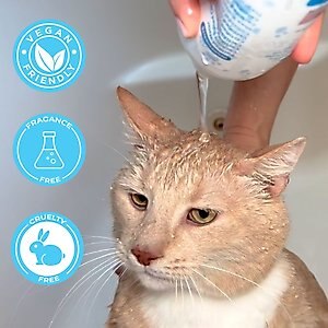 Pawtitas Organic Sheabutter & Oatmeal Cat Shampoo & Conditioner, 16-fl oz bottle