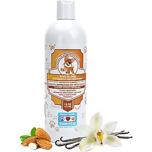 Pawtitas Organic Vanilla & Almond Oatmeal Dog Shampoo & Conditioner, 16-fl oz bottle