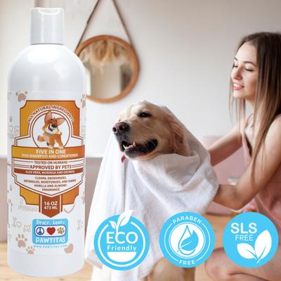 Show full view: Pawtitas Organic Vanilla & Almond Oatmeal Dog Shampoo & Conditioner, 16-fl oz bottle slide 8 of 10